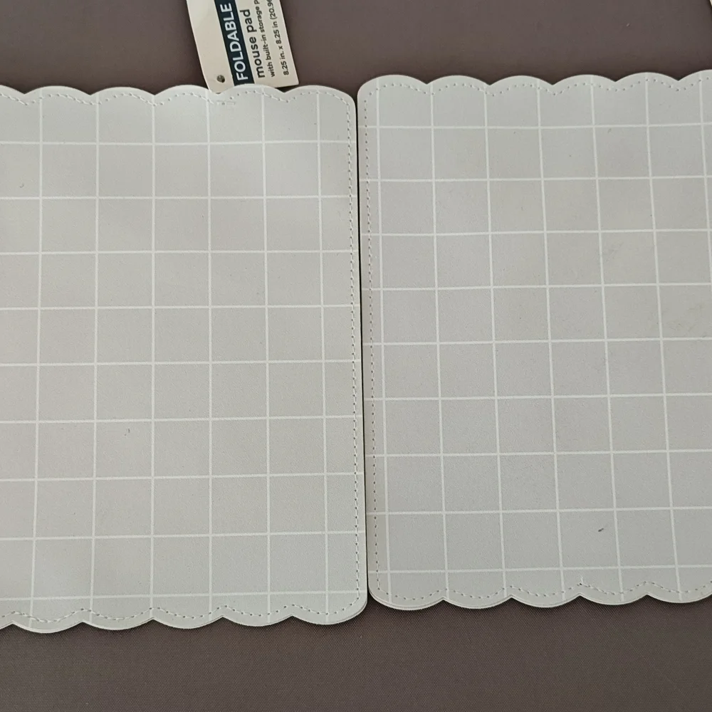 Foldable Mouse Pads Set - Navy and White